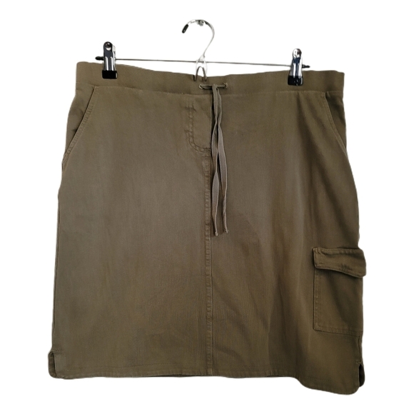 J. Jill Dresses & Skirts - J Jill Skirt Womens S Small Olive Pull On Mini Pockets